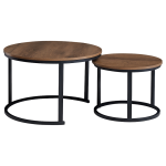 Everfurn Nile Nesting Coffee Table - Mahogany - 2-Piece