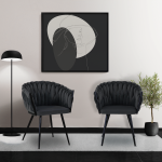 Everfurn Opulent Large Velvet Casual Chair - Grey - 2 Pack - Image 4