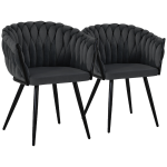 Everfurn Opulent Large Velvet Casual Chair - Grey - 2 Pack - Image 6