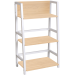 Everfurn Orchid Bookshelf with Powder-Coated Steel Frame