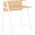 Everfurn Orchid Desk with Monitor Shelf, Powder Coated Steel - Image 2