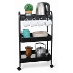 Everfurn Perth Rolling Cart - White