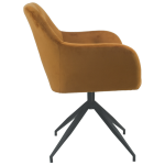 Everfurn Plush Swivel Casual Chair Burnt Orange - Single - Image 2