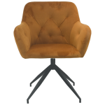 Everfurn Plush Swivel Casual Chair Burnt Orange - Single - Image 3