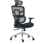 Everfurn Premium Graphite Ergo High Back Chair - Black - Image 2