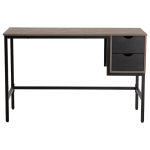 Everfurn Rampart Office Desk with Two Drawers, Powder-Coated Steel, Adjustable Feet - Image 4