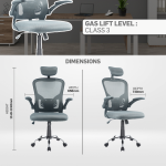 Everfurn Stagio Ergo Office Chair - High Back - Grey - Image 3