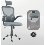 Everfurn Stagio Ergo Office Chair - High Back - Grey - Image 4