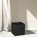 Everfurn Storeman Black, Collapsible Fabric Organiser Storage Basket - 10 Pack - Image 8