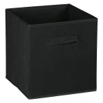 Everfurn Storeman Black, Collapsible Fabric Organiser Storage Basket - Single - Image 2