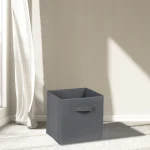 Everfurn Storeman Grey, Collapsible Fabric Organiser Storage Basket - 10 Pack - Image 5
