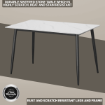 Everfurn Theo Dining Table - White, Box 1 of 2 - Image 5