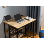 Everfurn Viron Folding Desk with 2-Prong Plugs and USB - Image 2