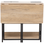 Everfurn Viron Folding Desk with 2-Prong Plugs and USB - Image 3