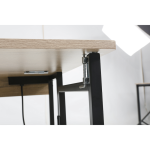 Everfurn Viron Folding Desk with 2-Prong Plugs and USB - Image 6