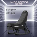 Everfurn VX Gaming Lyra Console Gaming Seat - Steel Alloy - Image 4