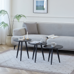 Everfurn Wooden Finish 3 - Piece Monaco Coffee Table - Image 2