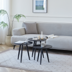 Everfurn Wooden Finish 3 - Piece Monaco Coffee Table - Image 3