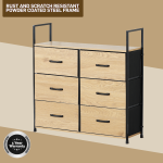 Everfurn Zira Wardrobe Small - Oak - Image 3