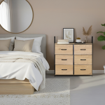 Everfurn Zira Wardrobe Small - Oak - Image 6