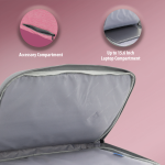 Kingsons 15.6" Ladies Bag Trace Series - Pink - Image 6