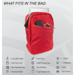 Kingsons Arrow Series Laptop Backpack Red - Image 12