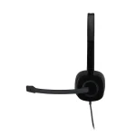 Logitech(R) H151 Stereo Wired Headset - Black - Image 4