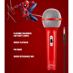 Marvel Spider-Man Galaxy LED Stars Karaoke Machine with Microphone - Image 8