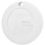 MiTag Apple-Compatible Tag with Leather Keychain Accessory - 1 Pack