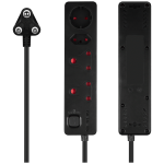 Nexon 4 Way Medium Surge Protected Multiplug 0.5M Black - Image 2