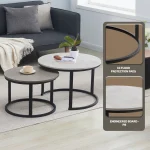 Nile Nesting Coffee Table Greyish - Image 13