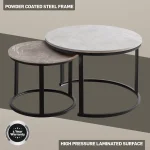 Nile Nesting Coffee Table Greyish - Image 15