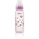 Pigeon Flexible Bottle - Std Neck - Pink 240ml