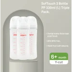 Pigeon Softouch 3 Bottles PP 330ml (L) Triple Pack - Image 3