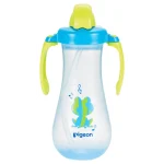 Pigeon Tall Straw Bottle - Blue