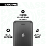 Pro Bass Engine 5000mah Series Power Bank - Black - Image 2
