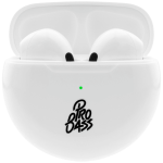 Pro Bass Future Series True Wireless Earphones with Charging Case - White - Image 2