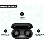 Pro Bass Nova Series TWS Earphone - Black - Image 4