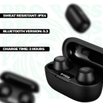 Pro Bass Nova Series TWS Earphone - Black - Image 5