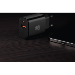 Pro Bass PowerCharge Series 12w Dual USB and Type-C Wall Charger - Black - Image 2