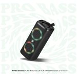 Pro Bass Pulse Box Portable Bluetooth Speaker - Black - Image 2