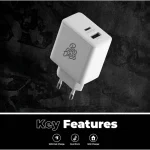 Pro Bass RapidCharge Series 32w Dual USB and Type-C Wall Charger - Image 5