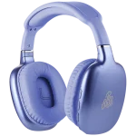 Pro Bass Retro Bluetooth Wireless Headphone with PU Case - Purple