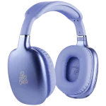 Pro Bass Retro Bluetooth Wireless Headphone with PU Case - Purple - Image 2