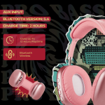 Pro Bass Urban Groove Series Bluetooth Headphones - Pink - Image 4