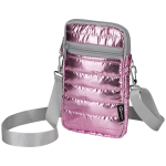 Quest Puffer Cross Body Bag - Pink - Image 2