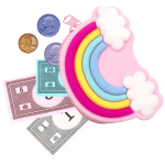 Quest Rainbow Silicone Purse - Pink - Image 3