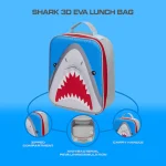 Quest Shark 3D EVA Lunch Bag - Grey - Image 4