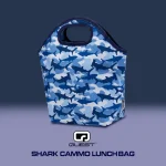 Quest Shark Cammo Lunch Bag Blue - Image 3