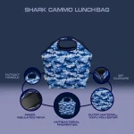 Quest Shark Cammo Lunch Bag Blue - Image 4